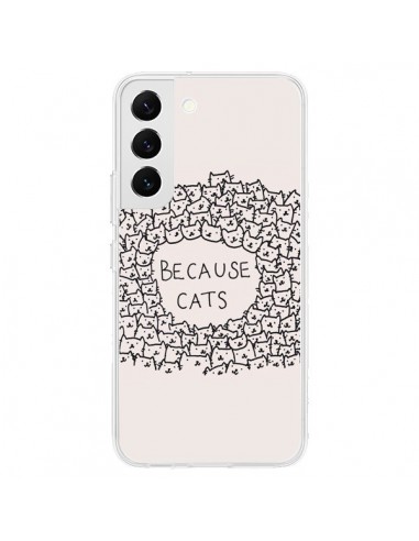 Coque Samsung Galaxy S22 5G Because Cats chat - Santiago Taberna
