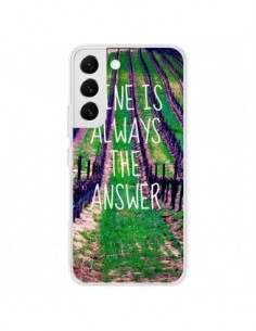 Coque Samsung Galaxy S22 5G Wine is always the answer Vin...