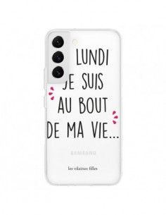 Coque Samsung Galaxy S22 5G Le lundi, je suis au bout de...