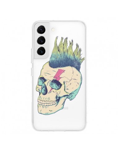 Coque Samsung Galaxy S22 5G Tête de Mort Crane Punk Transparente - Victor Vercesi