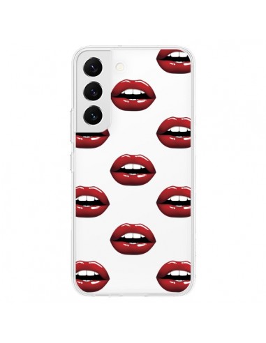 Coque Samsung Galaxy S22 5G Lèvres Rouges Lips Transparente - Yohan B.