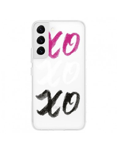 Coque Samsung Galaxy S22 5G XoXo Rose Blanc Noir Transparente - Yohan B.