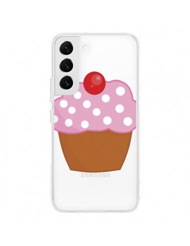 Coque Samsung Galaxy S22 5G Cupcake Cerise Transparente - Yohan B.