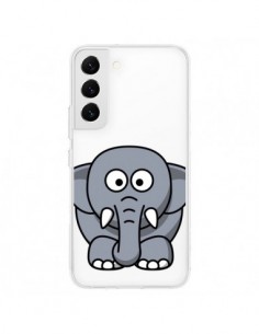 Coque Samsung Galaxy S22 5G Elephant Animal Transparente...