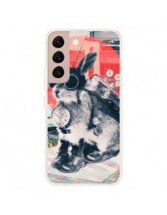 Coque Samsung Galaxy S22 Plus 5G Lapin Time Traveller -...