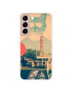 Coque Samsung Galaxy S22 Plus 5G Chat Fashion The Cat -...