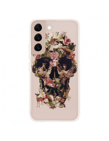 Coque Samsung Galaxy S22 Plus 5G Jungle Skull Tête de Mort Transparente - Ali Gulec