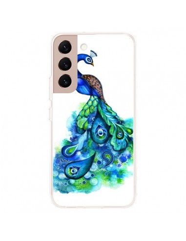 Coque Samsung Galaxy S22 Plus 5G Paon Multicolore - Annya Kai