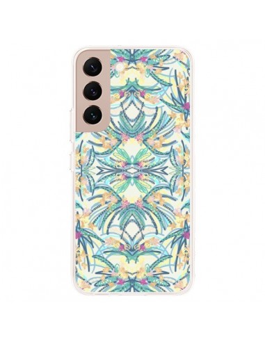 Coque Samsung Galaxy S22 Plus 5G Palm Floral Fleurs - AlekSia