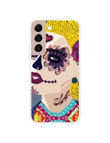 Coque Samsung Galaxy S22 Plus 5G Sugar Skull Tête de Mort - AlekSia