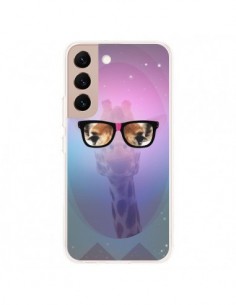 Coque Samsung Galaxy S22 Plus 5G Girafe Geek à Lunettes -...