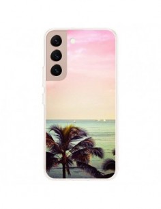 Coque Samsung Galaxy S22 Plus 5G Sunset Palmier Palmtree...