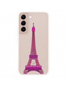 Coque Samsung Galaxy S22 Plus 5G Tour Eiffel Rose Paris...