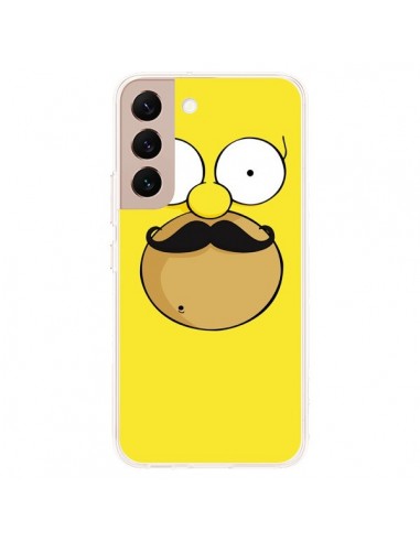 Coque Samsung Galaxy S22 Plus 5G Homer Movember Moustache Simpsons - Bertrand Carriere