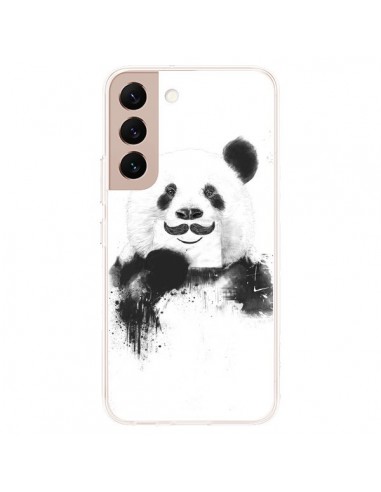 Coque Samsung Galaxy S22 Plus 5G Funny Panda Moustache Movember - Balazs Solti