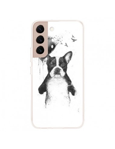 Coque Samsung Galaxy S22 Plus 5G Lover Bulldog Chien Dog My Heart Goes Boom - Balazs Solti