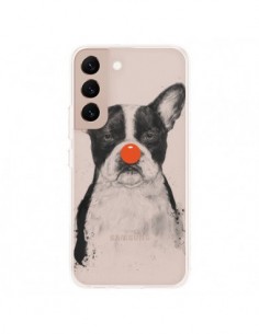 Coque Samsung Galaxy S22 Plus 5G Clown Bulldog Dog Chien...