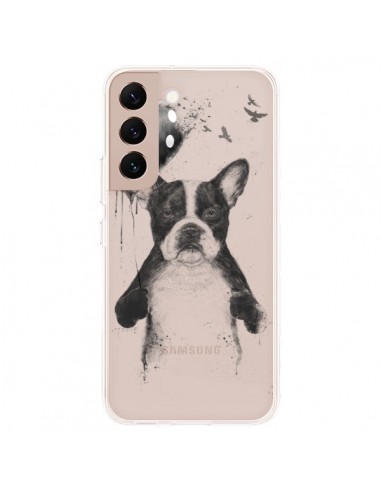 Coque Samsung Galaxy S22 Plus 5G Love Bulldog Dog Chien Transparente - Balazs Solti