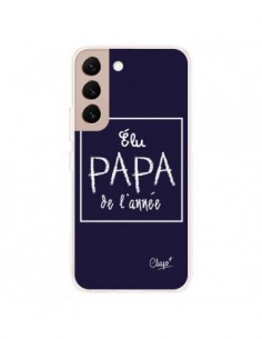 Coque Samsung Galaxy S22 Plus 5G Elu Papa de l'Année Bleu...