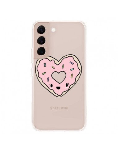 Coque Samsung Galaxy S22 Plus 5G Donuts Heart Coeur Rose Transparente - Claudia Ramos