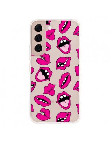 Coque Samsung Galaxy S22 Plus 5G Lèvres Lips Bouche Kiss Transparente - Claudia Ramos