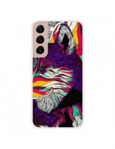 Coque Samsung Galaxy S22 Plus 5G Color Husky Chien Loup -...