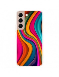 Coque Samsung Galaxy S22 Plus 5G Love Color Vagues -...