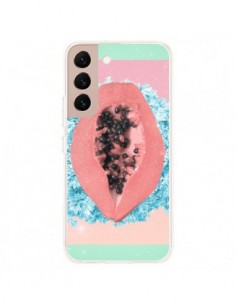 Coque Samsung Galaxy S22 Plus 5G Papaya Rocks Fruit -...