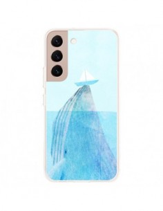 Coque Samsung Galaxy S22 Plus 5G Baleine Whale Bateau Mer...