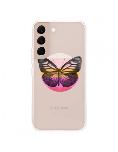 Coque Samsung Galaxy S22 Plus 5G Papillon Butterfly Transparente - Eric Fan