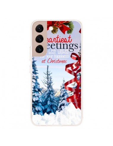 Coque Samsung Galaxy S22 Plus 5G Voeux Joyeux Noël - Eleaxart