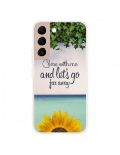 Coque Samsung Galaxy S22 Plus 5G Let's Go Far Away Flower...