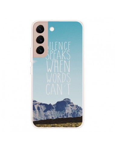 Coque Samsung Galaxy S22 Plus 5G Silence speaks when words can't paysage - Eleaxart