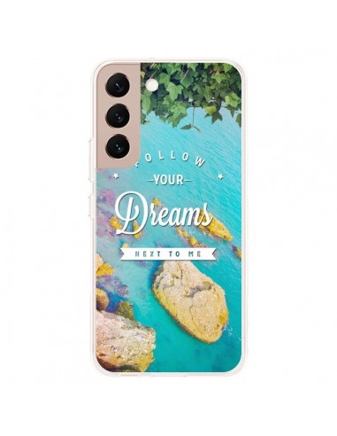 Coque Samsung Galaxy S22 Plus 5G Follow your dreams Suis tes rêves Islands - Eleaxart