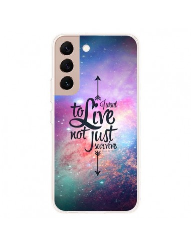 Coque Samsung Galaxy S22 Plus 5G I want to live Je veux vivre - Eleaxart