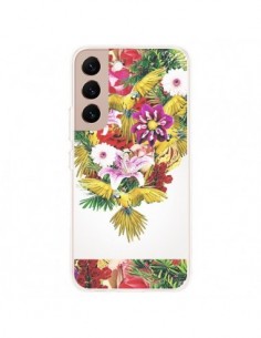 Coque Samsung Galaxy S22 Plus 5G Parrot Floral Perroquet...