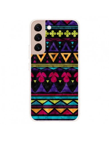 Coque Samsung Galaxy S22 Plus 5G Triangles Pattern Azteque - Eleaxart