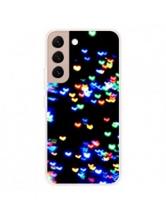 Coque Samsung Galaxy S22 Plus 5G Heart Coeurs Muticolores...