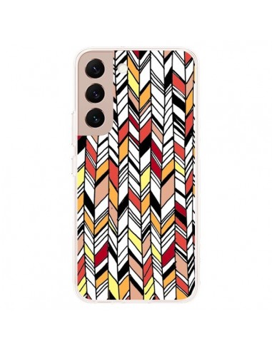 Coque Samsung Galaxy S22 Plus 5G Graphic Azteque Rouge Orange -  Léa Clément