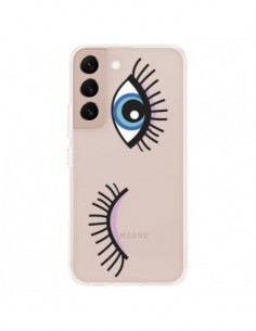 Coque Samsung Galaxy S22 Plus 5G Eyes Oeil Yeux Bleus...