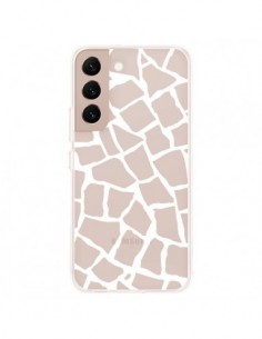 Coque Samsung Galaxy S22 Plus 5G Girafe Mosaïque Blanc...