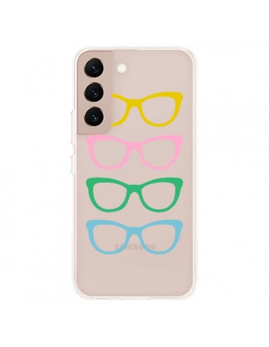 Coque Samsung Galaxy S22 Plus 5G Sunglasses Lunettes Soleil Couleur Transparente - Project M