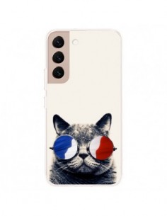 Coque Samsung Galaxy S22 Plus 5G Chat à lunettes...