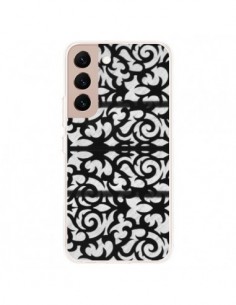 Coque Samsung Galaxy S22 Plus 5G Abstrait Noir et Blanc -...