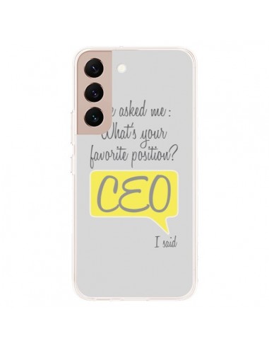 Coque Samsung Galaxy S22 Plus 5G What's your favorite position CEO I said, jaune - Shop Gasoline