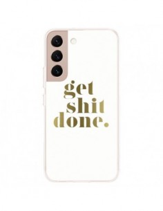 Coque Samsung Galaxy S22 Plus 5G Get Shit Done Doré -...