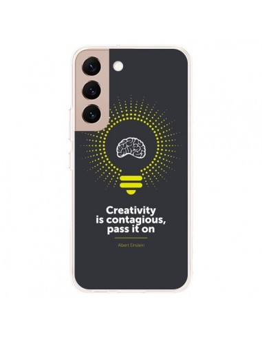 Coque Samsung Galaxy S22 Plus 5G Creativity is contagious, Einstein - Shop Gasoline