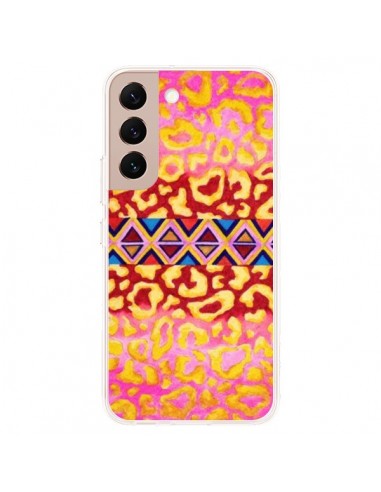 Coque Samsung Galaxy S22 Plus 5G Tribal Leopard Rose - Ebi Emporium