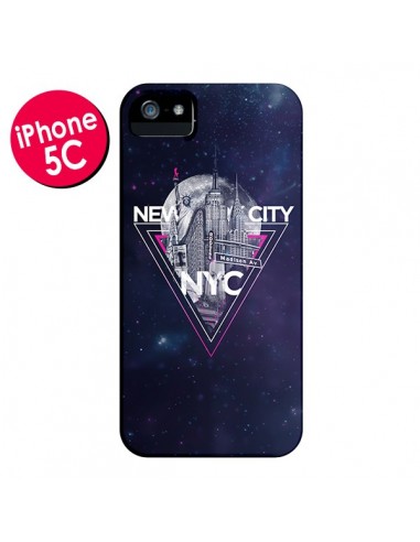 Coque New York City Triangle Rose pour iPhone 5C - Javier Martinez