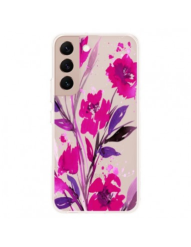 Coque Samsung Galaxy S22 Plus 5G Roses Fleur Flower Transparente - Ebi Emporium